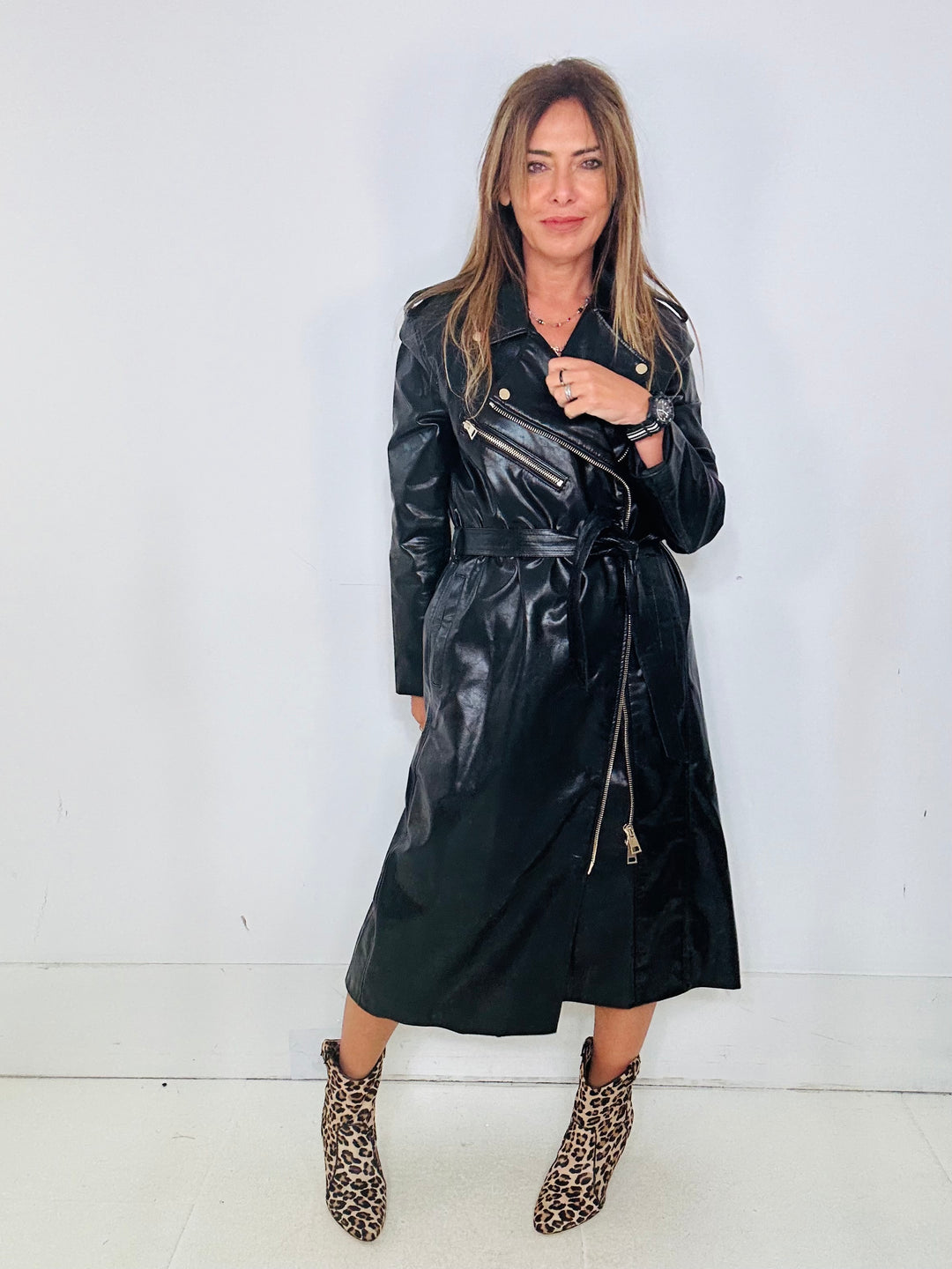 Chiara Faux Leather Trench Stylejunky Boutique
