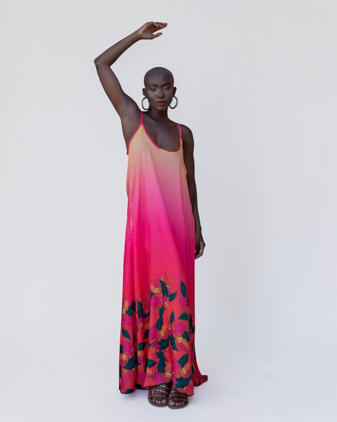 zara pink strappy dress Zara - Polyamide Blend Strap Dress - Raspberry - S